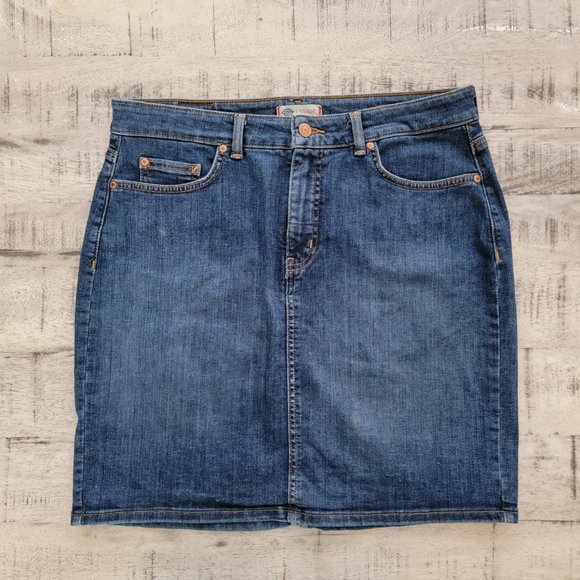 Dickies Straight Denim Skirt 12 - Picture 1 of 15